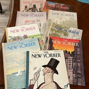 Vintage New Yorker Magazine Covers Only 1985 Set of 45 Artwork Frameable Gifts